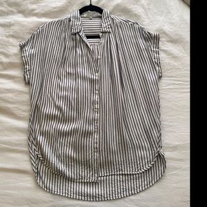 Madewell oversized button down.